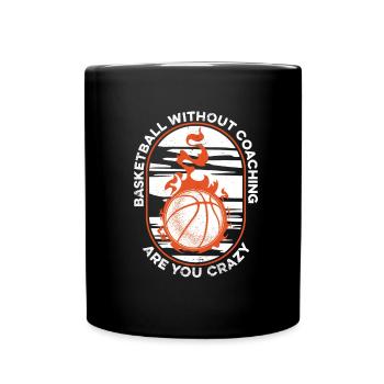 Basketballtrainer Basketball Trainer Coach - Tasse einfarbig - Schwarz - Vorne