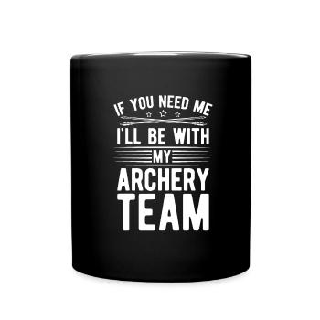Tir à l’arc Flèche Tir à l’arc Tir à l’arc - Mug uni - noir - Devant