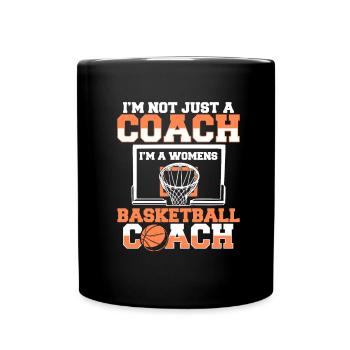 Basketballtrainer Basketball Trainer Coach - Tasse einfarbig - Schwarz - Vorne