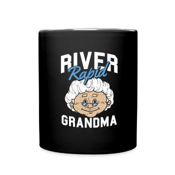 Rafting Wildwasser Kanu Kajak - Tasse einfarbig - Schwarz - Vorne