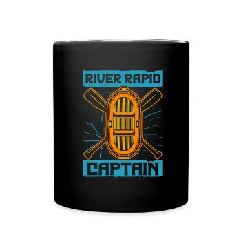 Rafting Wildwasser Kanu Kajak - Tasse einfarbig - Schwarz - Vorne