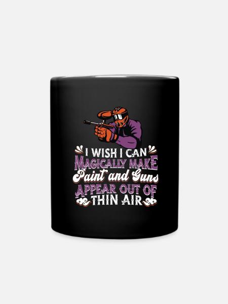Paintball - Tasse einfarbig - Schwarz