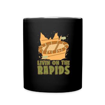 Rafting Wildwasser Kanu Kajak - Tasse einfarbig - Schwarz - Vorne