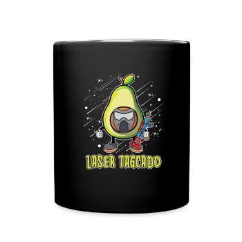 Laser Tag - Tasse einfarbig - Schwarz - Vorne