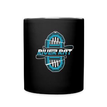 Rafting White Water Canoe Kayak - Full Colour Mug - black - Front