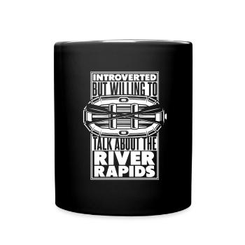 Rafting White Water Canoe Kayak - Full Colour Mug - black - Front