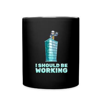 Electrician Electrical Engineer Electronics Technician - Full Colour Mug - black - Front
