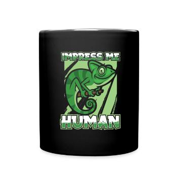 Chameleon Chamäleon - Full Colour Mug - black - Front