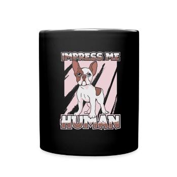 French Bulldog Frenchie Französische Bulldogge - Full Colour Mug - black - Front