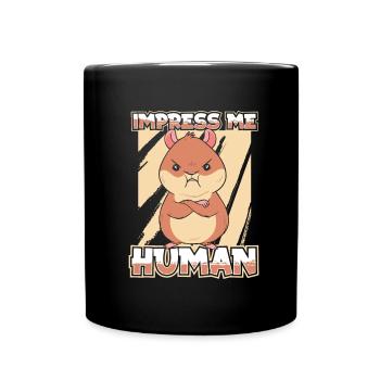 Hamster - Tasse einfarbig - Schwarz - Vorne