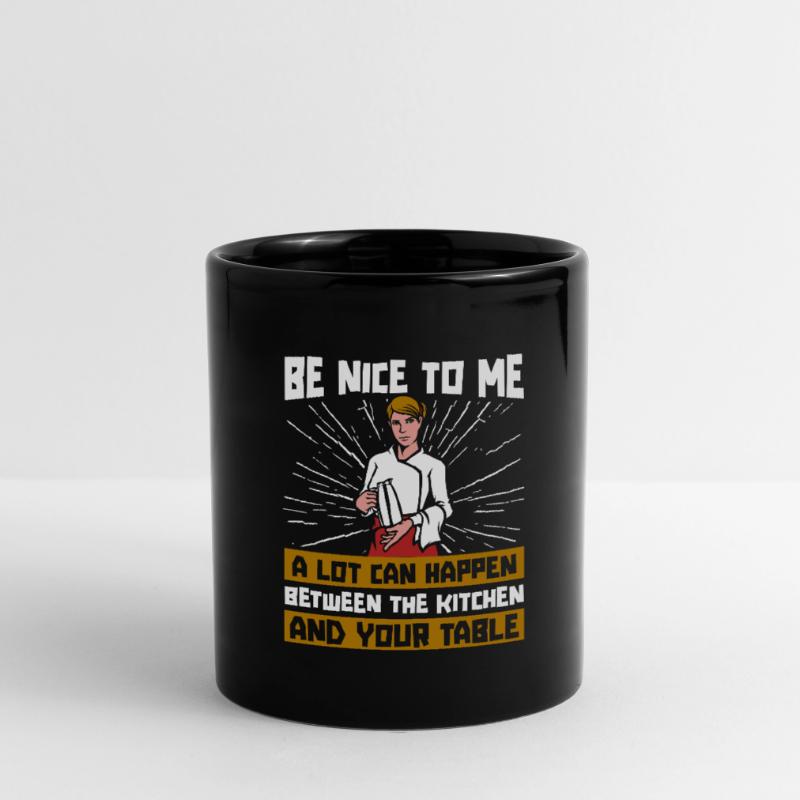 Kellner Kellnerin Tasse einfarbig
