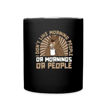 Grizzly Bear Brown Bear - Full Colour Mug - black - Front