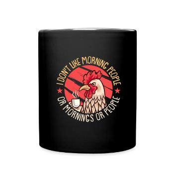 Chicken Farm Farmer Farmer Chicken Farmer - Full Colour Mug - black - Front