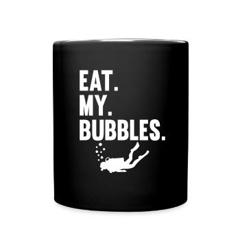 Scuba Tauchen Taucher Tauchsport - Tasse einfarbig - Schwarz - Vorne
