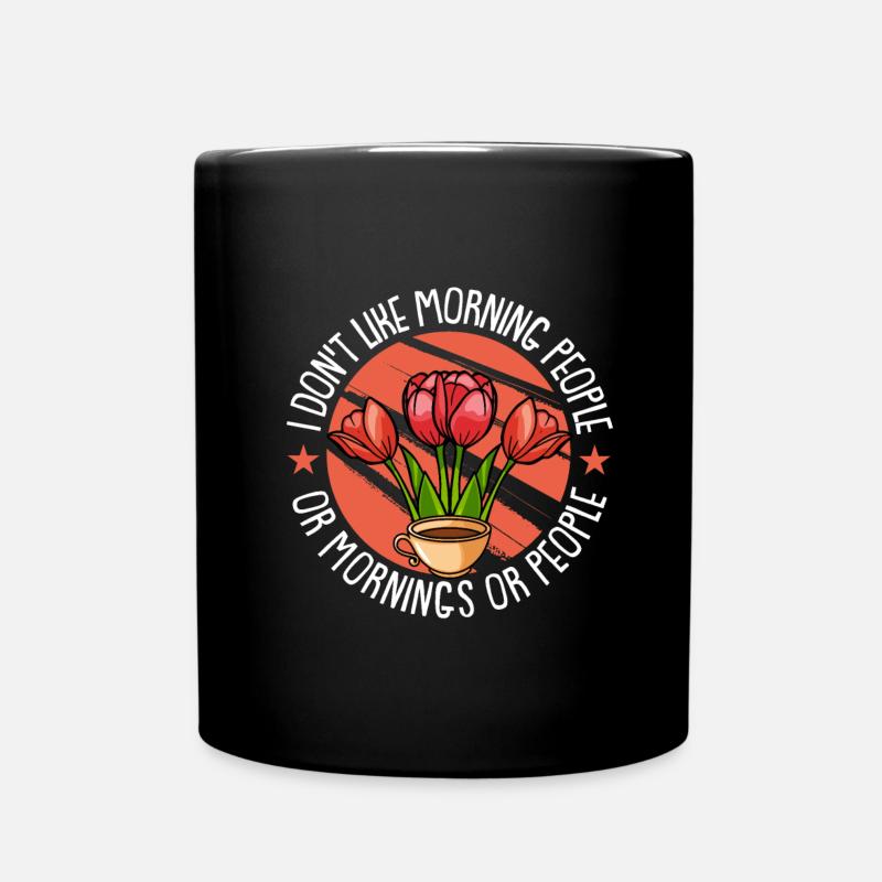 Tulipes Fleurs Tulipes Jardinier de jardin - Mug uni - noir