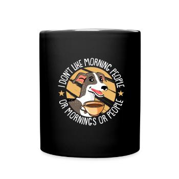 Chien Greyhound - Mug uni - noir - Devant