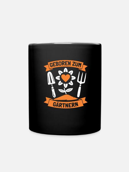 Garten Hobbygärtner Pflanzen Blumen Gärtner - Tasse einfarbig - Schwarz