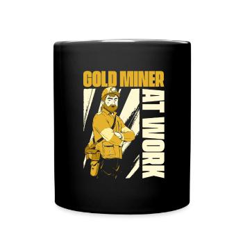 Gold Mining Gold Mine - Full Colour Mug - black - Front