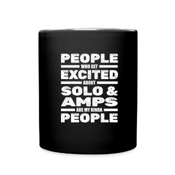 Guitare électrique Guitare électrique Guitariste Guitare - Mug uni - noir - Devant