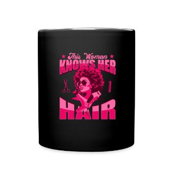 Coiffeur Coiffeur Coiffure Coiffure Coiffure Coiffure - Mug uni - noir - Devant