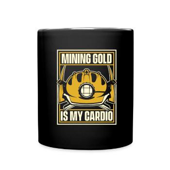 Mine d’or minière - Mug uni - noir - Devant