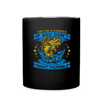 Pêcheur Pêcheur Pêcheurs Pêche - Mug uni - noir - Devant