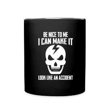 Electrician Electrical Engineer Electronics Technician - Full Colour Mug - black - Front