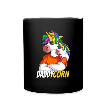 father's day father son unicorn father's day gift - Full Colour Mug - black - Front