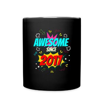5.Geburtstag comic Jahrgang 2017 - Tasse einfarbig - Schwarz - Vorne