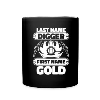 Gold Mining Gold Mine - Full Colour Mug - black - Front