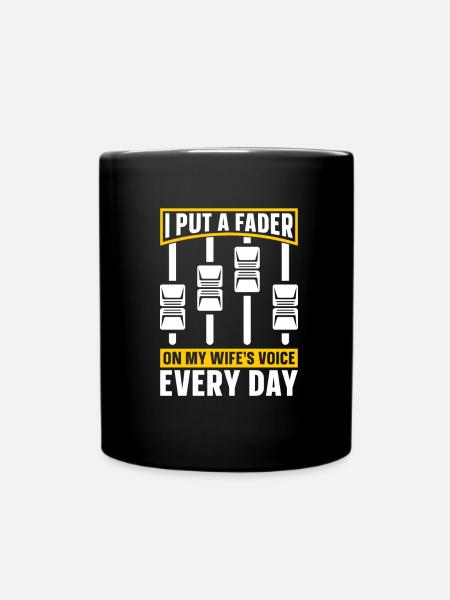 Tontechniker Sound Audio Engineer - Tasse einfarbig - Schwarz