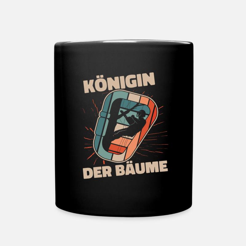 Baumklettern Baumpfleger Arborist Baumkletterer - Tasse einfarbig - Schwarz
