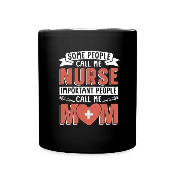 Infirmier - Mug uni - noir - Devant