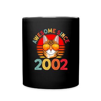 Génial depuis 2002 Cat 20th Birthday Gift - Mug uni - noir - Devant