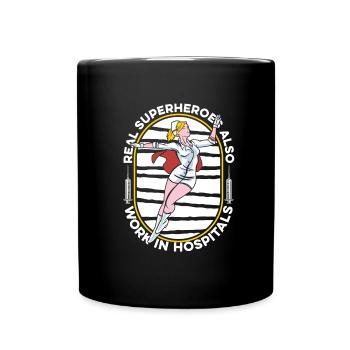 Infirmier - Mug uni - noir - Devant