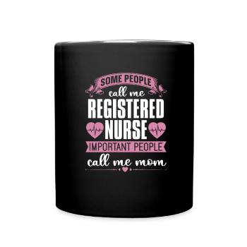 Infirmier - Mug uni - noir - Devant