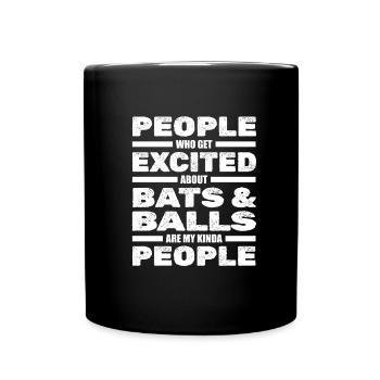 Battes de cricket Joueurs de cricket - Mug uni - noir - Devant
