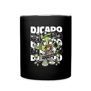 DJ Discjockey - Tasse einfarbig - Schwarz - Vorne
