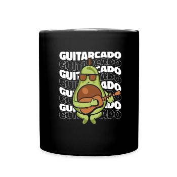 Western Guitare Guitariste Guitare Acoustique - Mug uni - noir - Devant