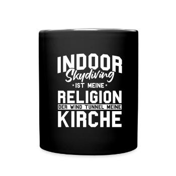 Parachutisme intérieur - Mug uni - noir - Devant