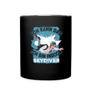 Indoor Skydiving - Full Colour Mug - black - Front