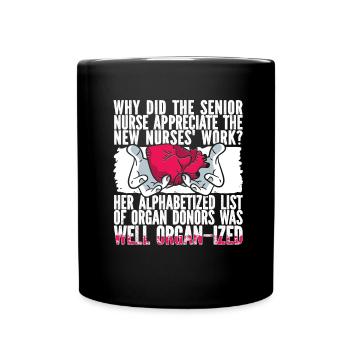 Infirmier - Mug uni - noir - Devant
