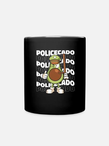 Polizist Polizei Kommissar - Tasse einfarbig - Schwarz