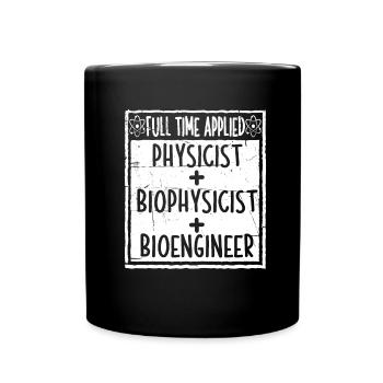 Physik Physiker - Tasse einfarbig - Schwarz - Vorne