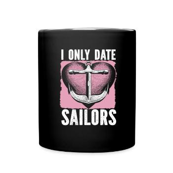 Voilier Voilier Sailor - Mug uni - noir - Devant