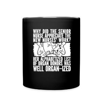 Infirmier - Mug uni - noir - Devant