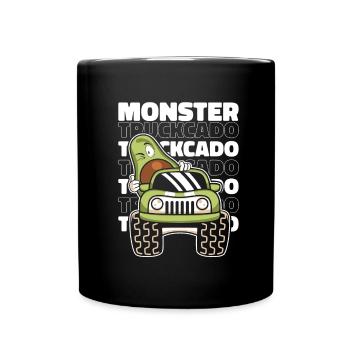 Camion monstre - Mug uni - noir - Devant