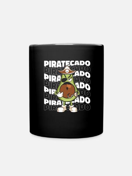 Pirate - Full Colour Mug - black
