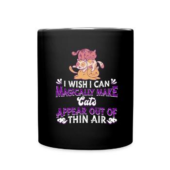 Cat Rental Cat Domestic Cat - Full Colour Mug - black - Front