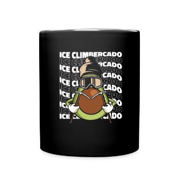 Eisklettern Bergsteigen Klettern Bergsteiger - Tasse einfarbig - Schwarz - Vorne